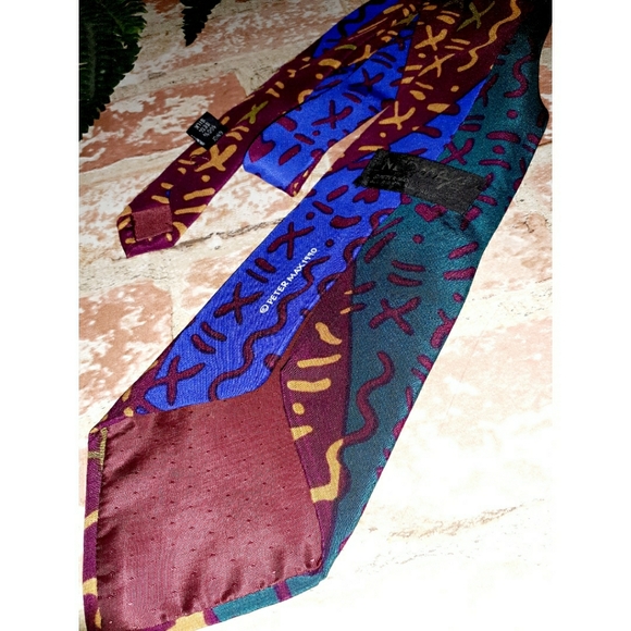 Neomax by Peter Max Silk Graphic Print Tie - Picture 14 of 15